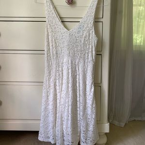 CREAM LACE DRESS